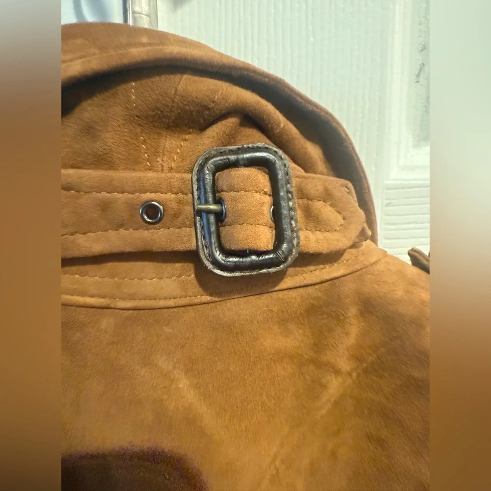 Banana Republic Timeless Suede Trench Coat - Picture 6 of 8